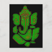 GANESH LEAF POSTKARTE (Vorderseite)