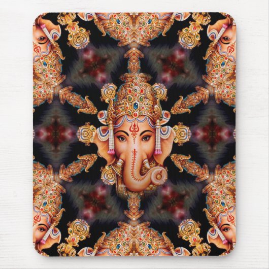 Ganesh Mandala-Mausunterlage Mousepad (Vorne)