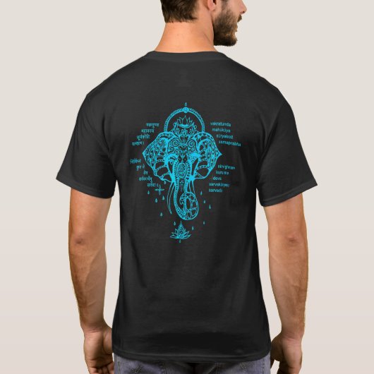 Ganesh Mantra T-Shirt (Rückseite)