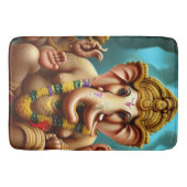 Ganesh nimmt eine Selfie Badematte (Vorderseite)