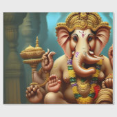 Ganesh nimmt eine Selfie Geschenkpapier (Flach)