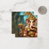 Ganesh nimmt eine Selfie Mitteilungskarte (Vorderseite/Rückseite Beispiel)