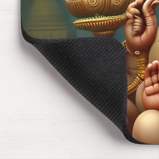 Ganesh nimmt eine Selfie Mousepad (Ecke)