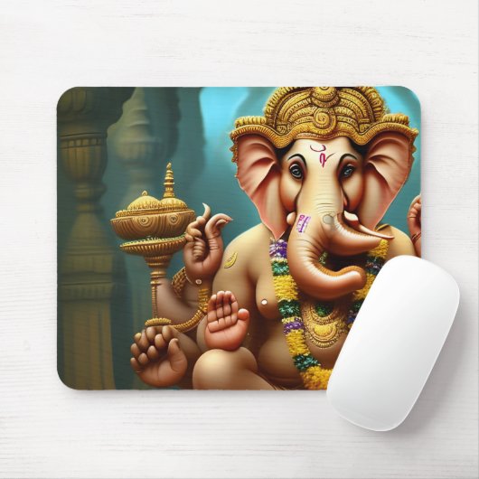 Ganesh nimmt eine Selfie Mousepad (Mit Mouse)