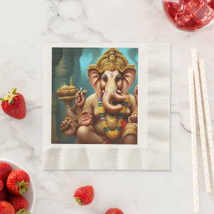 Ganesh nimmt eine Selfie Serviette