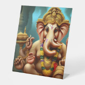 Ganesh nimmt eine Selfie Sockelschild (Vorderseite)