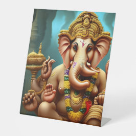 Ganesh nimmt eine Selfie Sockelschild