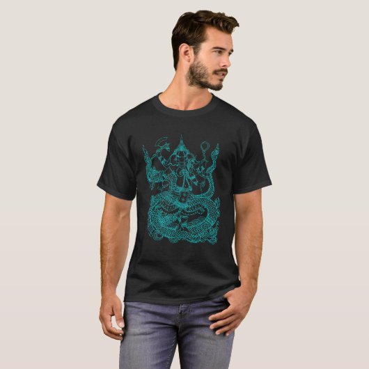 Ganesh Ohm Yoga Third Eye Isha Hindu Linga 6 T-Shirt (Vorne ganz)