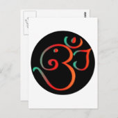 Ganesh Om Postkarte (Vorne/Hinten)