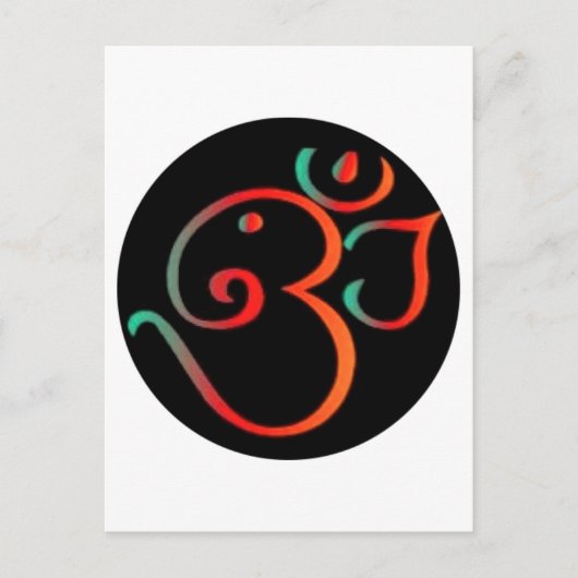 Ganesh Om Postkarte (Vorderseite)