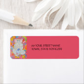 Ganesh pink Return Address Label (Insitu)
