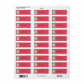 Ganesh pink Return Address Label (Vorne)