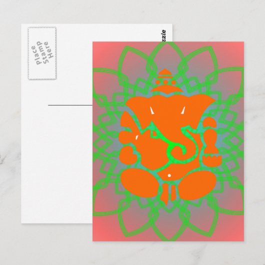 Ganesh Postcard Postkarte (Vorne/Hinten)