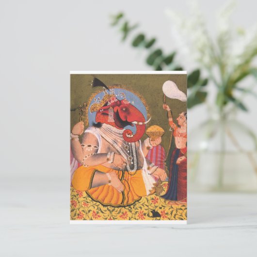 Ganesh Postkarte (Stehend Vorderseite)