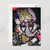 Ganesh Postkarte (Vorne/Hinten)