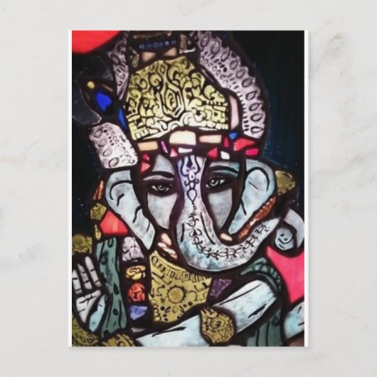 Ganesh Postkarte (Vorderseite)