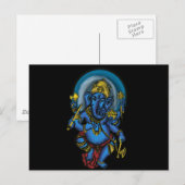 Ganesh Prosperity Postkarte (Vorne/Hinten)