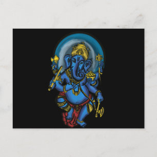 Ganesh Prosperity Postkarte