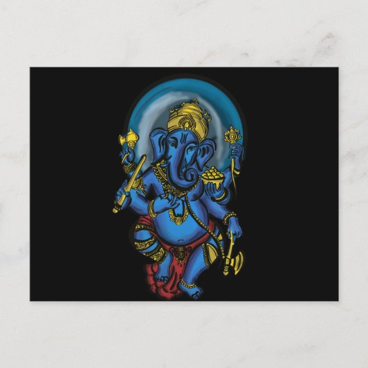 Ganesh Prosperity Postkarte (Vorderseite)