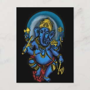Ganesh Prosperity Postkarte