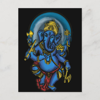 Ganesh Prosperity Postkarte