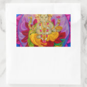 Ganesh Rechteckiger Aufkleber (Tasche)