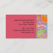 Ganesh rosa Visitenkarte (Rückseite)