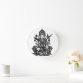 Ganesh Runde Wanduhr (Zuhause)