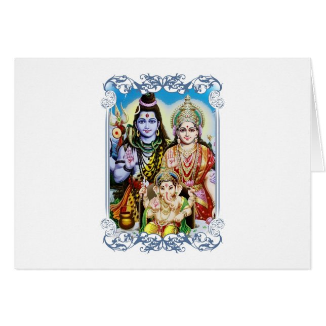 Ganesh, Shiva und Parvati, Lord Ganesha, Durga (Vorderseite (Horizontal))