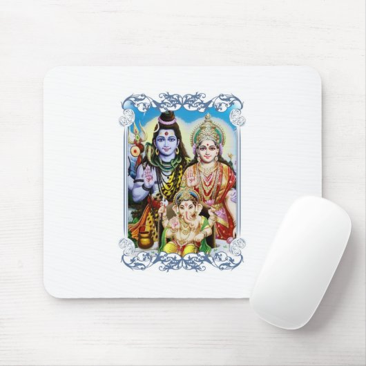 Ganesh, Shiva und Parvati, Lord Ganesha, Durga Mousepad (Mit Mouse)
