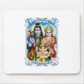 Ganesh, Shiva und Parvati, Lord Ganesha, Durga Mousepad (Vorne)