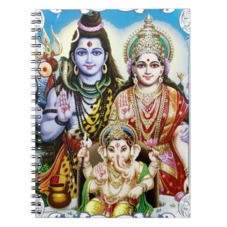 Ganesh, Shiva und Parvati, Lord Ganesha, Durga Notizblock