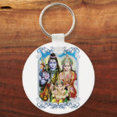 Ganesh, Shiva und Parvati, Lord Ganesha, Durga Schlüsselanhänger (Vorderseite)