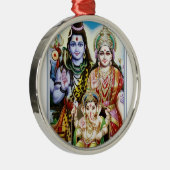Ganesh, Shiva und Parvati, Lord Ganesha, Durga Silbernes Ornament (Rechts)