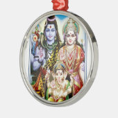Ganesh, Shiva und Parvati, Lord Ganesha, Durga Silbernes Ornament (Links)