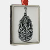 GANESH SILBERNER ANHÄNGER ORNAMENT AUS METALL (Rechts)
