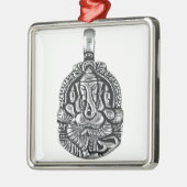 GANESH SILBERNER ANHÄNGER ORNAMENT AUS METALL (Links)