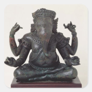 Ganesh, spätes 12.-frühen 13. Jahrhundert, Angkor Quadratischer Aufkleber