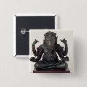 Ganesh, spätes 12th-early 13. Jahrhundert, Angkor Button (Vorne & Hinten)