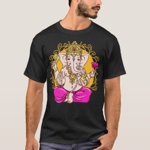 Ganesh Symbol Yoga Hindu Gott Ganesha Männer Fraue T-Shirt