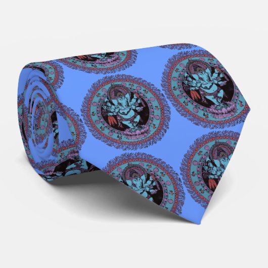 Ganesh Tänzer Krawatte (Gerollt)