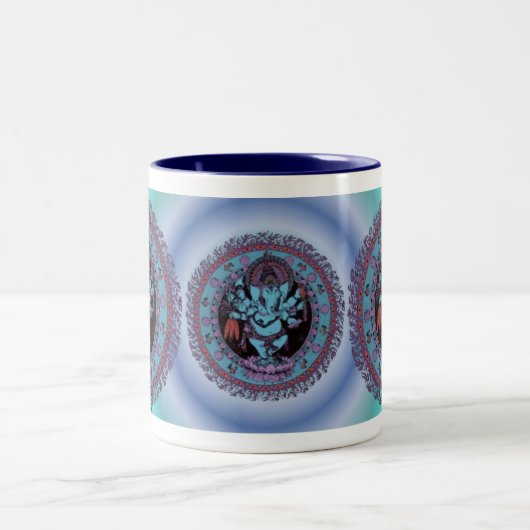 Ganesh Tänzer Zweifarbige Tasse (Mittel)