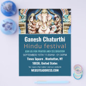 Ganesh the Hindu God, Hindu Event Advertising Flyer (Einzeln)