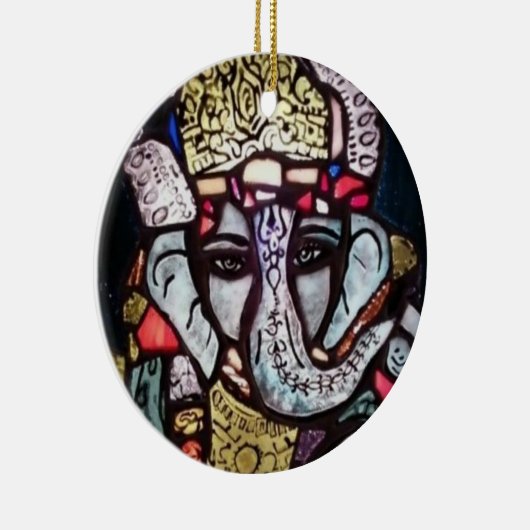 Ganesh Verzierung Keramik Ornament (Rechts)