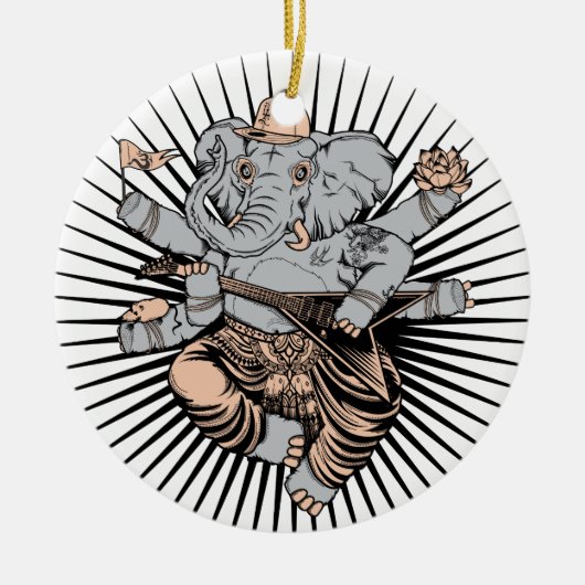 Ganesh Verzierung Keramikornament (Vorne)