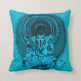 ganesh voll Blau Kissen
