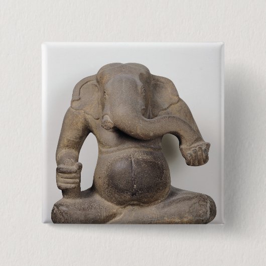 Ganesh, von Tuol Pheak Stämmen Button (Vorderseite)