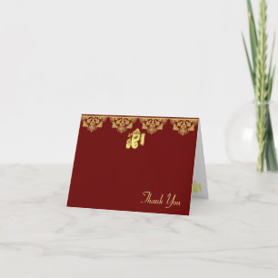 Ganesh Wedding Dankeschön Karten