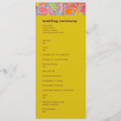 Ganesh Wedding Program gelb Programm (Vorderseite)