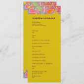 Ganesh Wedding Program gelb Programm (Vorne/Hinten)